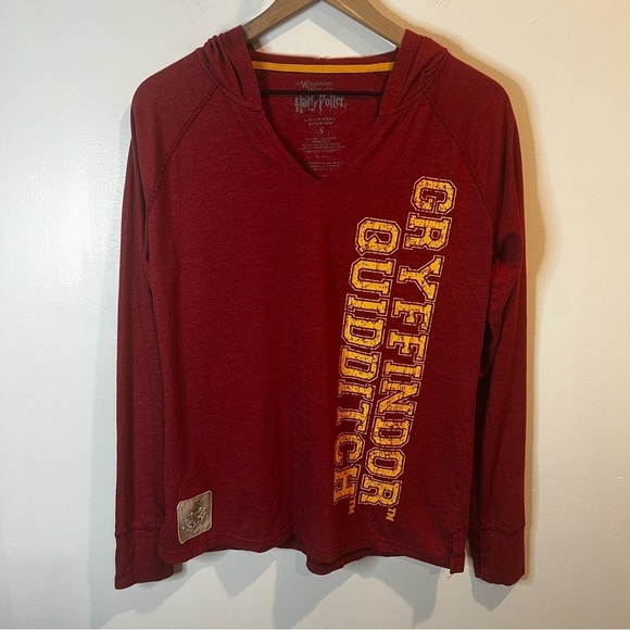 Unisex | Harry Potter Gryffindor Quidditch Thin Hooded Sweatshirt | Small - Picture 1 of 7